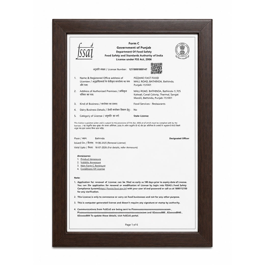 FSSAI License