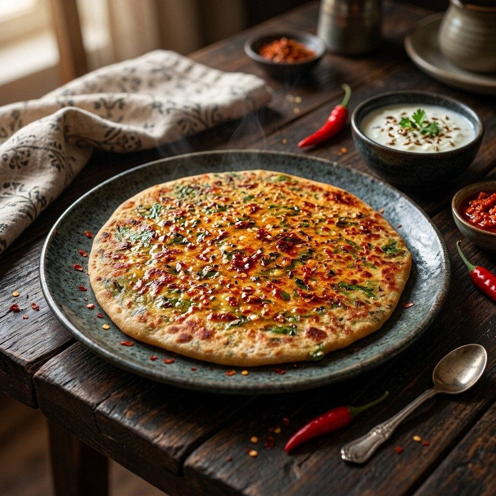 Lal Mirch Paratha