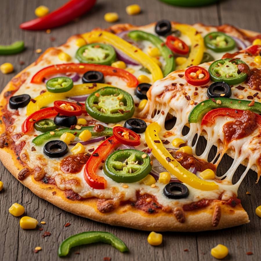 Mexican Green Pizza