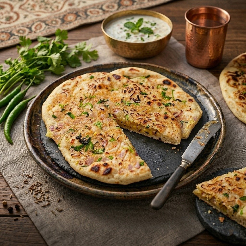 Onion Stuffed Naan
