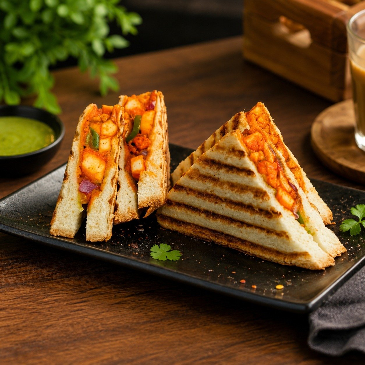 Paneer Tikka Sandwich