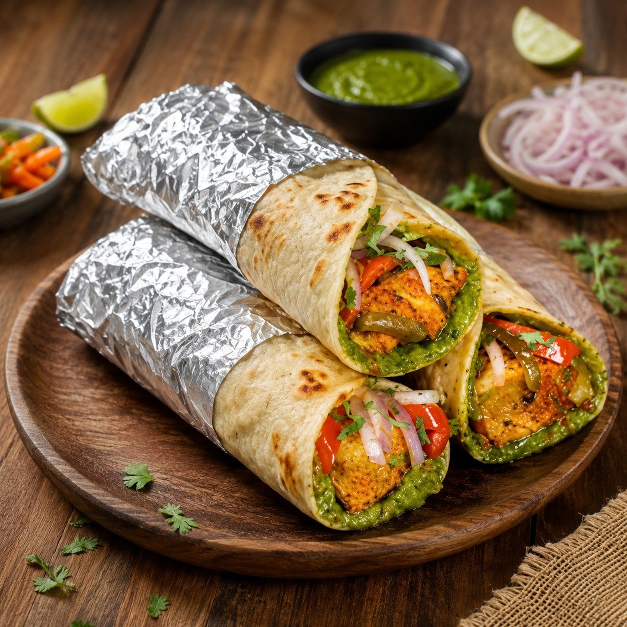 Soya Malai Chaap Kathi Roll