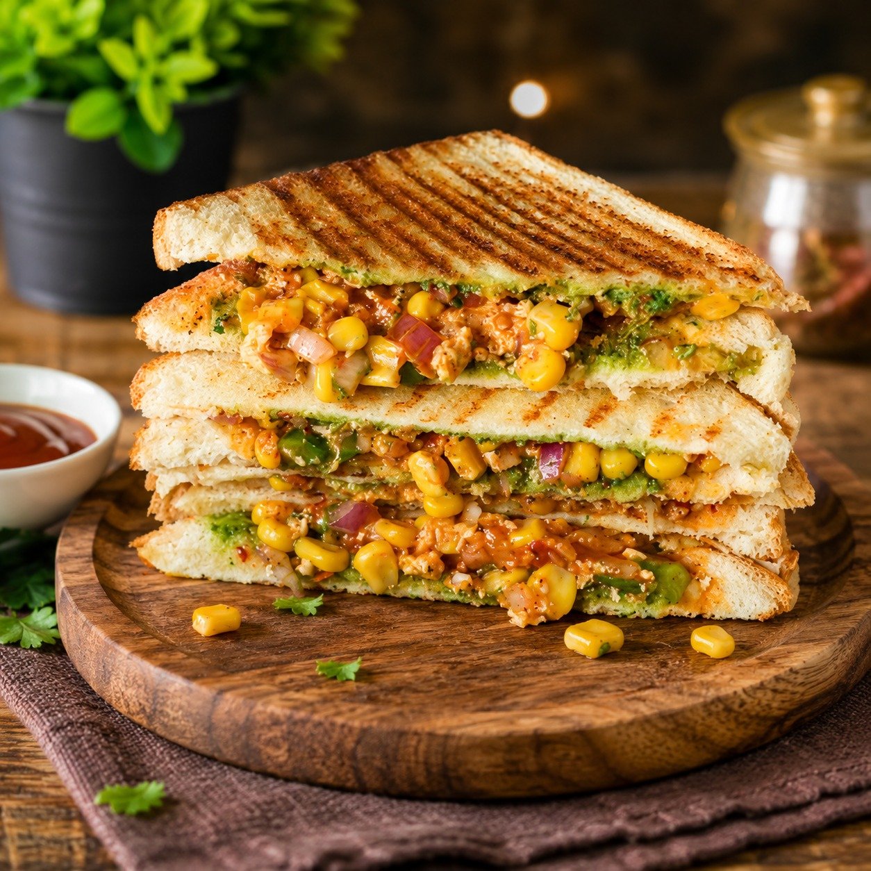 Veg Corn Sandwich